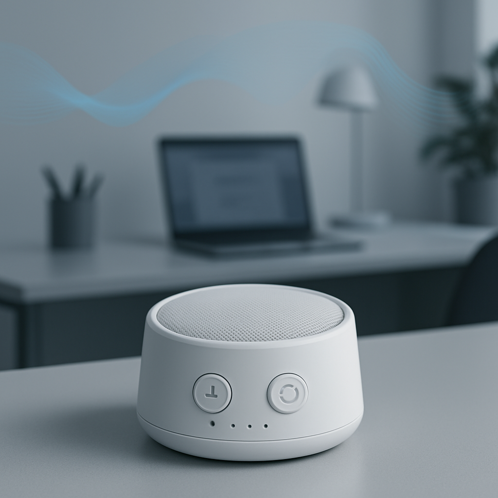 Timer and Memory white noise machine office scene