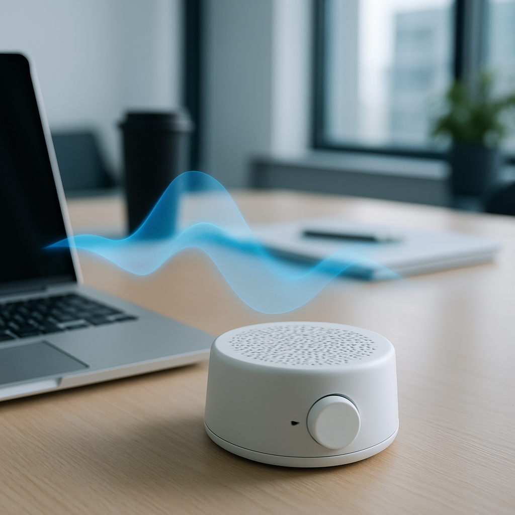 Travel Focus white noise machine office scene